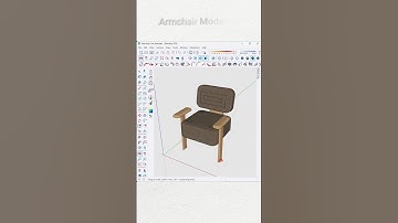 Simple and Functional - Armchair Design #sketchup_core #3d