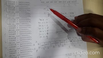 4th sem -  MC & ES lab - part B seven segment display