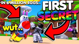 I HATCHED MY FIRST SECRET.. In 6 MILLION EGGS In ROBLOX SCIENCE SIMULATOR