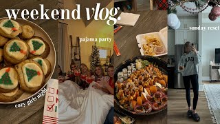 VLOG: decorating my christmas tree 🎄, pj night w/ my friends + black friday unboxings!