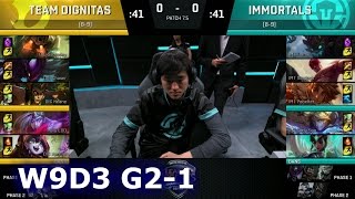 Dignitas vs Immortals Game 1 | S7 NA LCS Spring 2017 Week 9 Day 3 | DIG vs IMT G1 W9D3 1080p