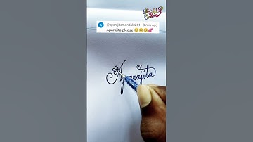 stylish name | Aparajita | sk cursive art | how to make a stylish name | stylish signature