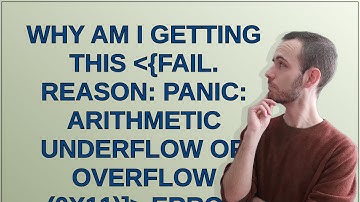 Ethereum: why am I getting this FAIL. Reason: panic: arithmetic underflow or overflow (0x11) error