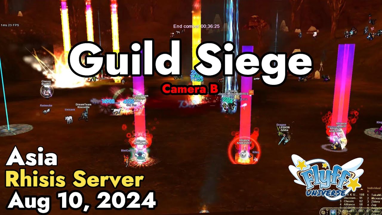 Guild Siege (Rhisis Server) August 10, 2024 Camera B | Flyff Universe