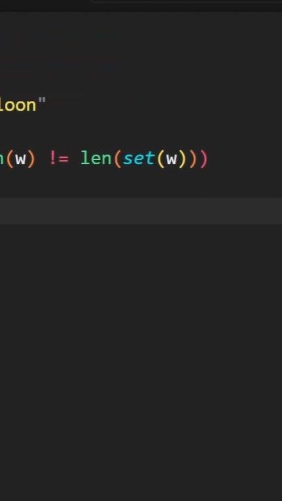 Detect If a Word Has Repeating Letters in Python #coding #python # ...