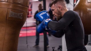Conor Mcgregor Working The Bag In Cali