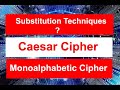 Master Substitution Techniques: Caesar & Monoalphabetic Ciphers for Competitive Exams 🔐