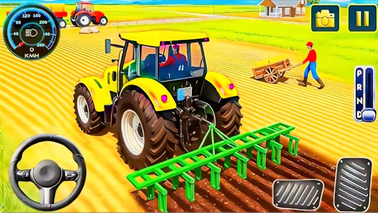 Modern Tractor Farming Driving Simulator 3D - New Tractor Games - Android Gameplay