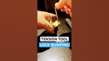 LOCK BUMPING with a Tension Tool! #lockpicking #locksport #tip #lock