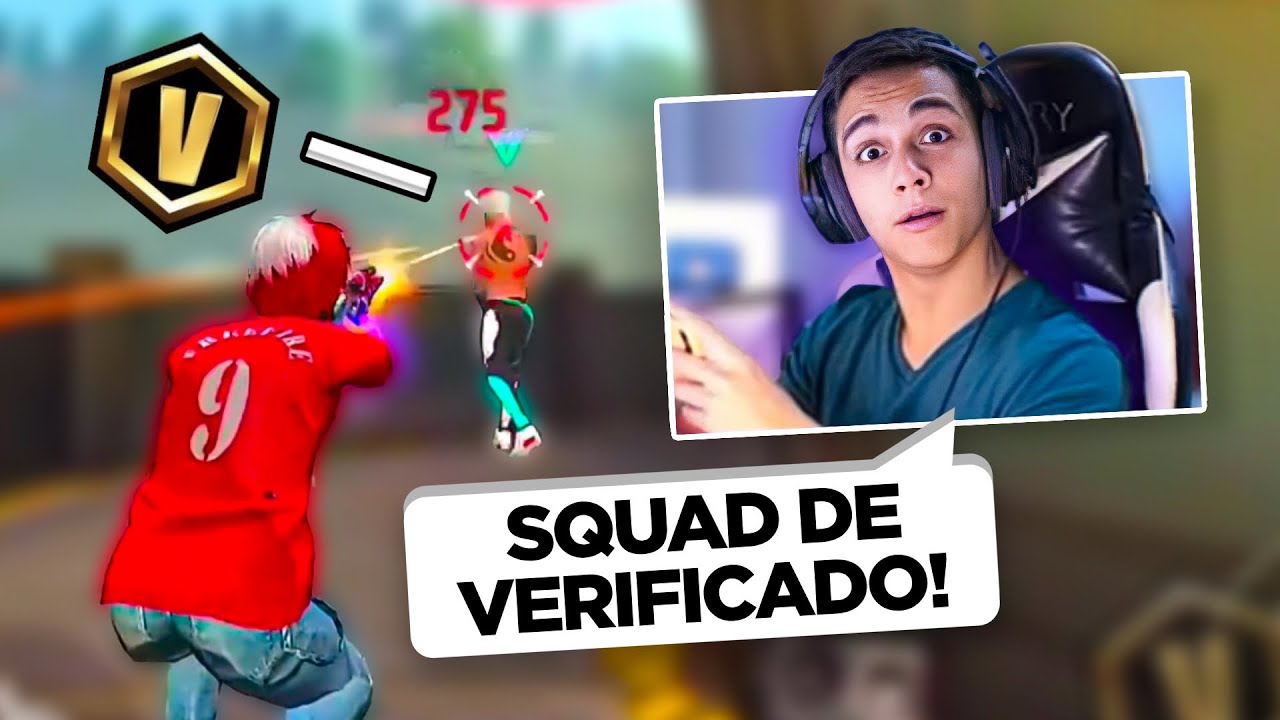 JOGUEI COM VERIFICADO NO CS RANQUEADA E OLHA O QUE ACONTECEU 😱🤯😂 #f