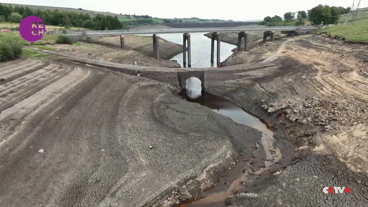 Drought reveals UK structures submerged for decades