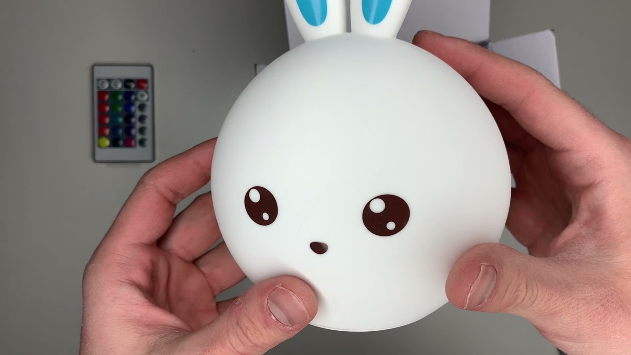 Ночник силиконовый Кролик Rabbit Silicone Lamp с пультом оптом