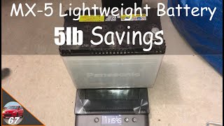 Miata Light Weight Battery 5lb savings!