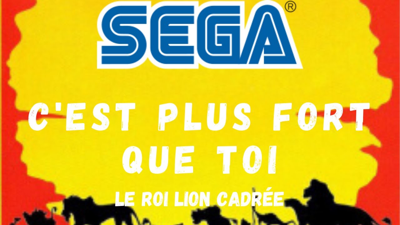 Le Roi Lion pub, publicité Sega megadrive (cadrée) "Sega c'est plus
