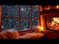 Cozy Winter Room Jazz ❄️ Fireplace Sounds for Calm Focus and Creativity