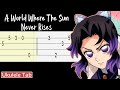 Demon Slayer: A World Where The Sun Never Rises (Ukulele Tabs Tutorial EASY) Infinity Castle