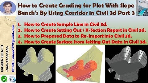 How to Create Grading for Plot With Slope Bench