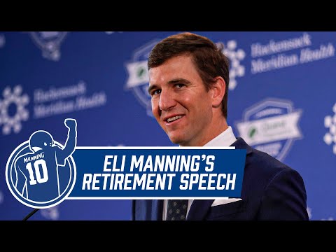 Eli Manning Retirement Press Conference | New York Giants