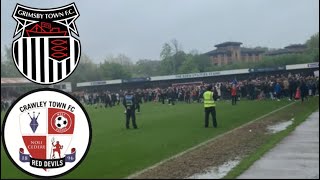 FINAL DAY LOSS SECURES CRAWLEY A PLAYOFF PLACE! | Grimsby v Crawley vlog