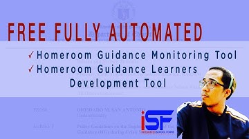 FREE Fully Automated Homeroom Guidance Reporting Templates SY 2020 2021