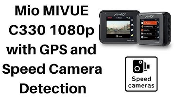 Mio MIVUE C330 1080p dash cam with GPS and Speed Camera Detection