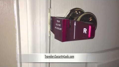 Travelers Security Lock Installation Video
