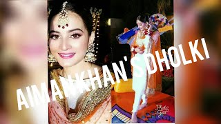 Aiman Khan And Muneeb S Dholkis Exclusive Pictures And Dance Videos