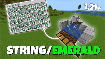 Easy Automatic STRING/EMERALD Farm Tutorial | Minecraft 1.21+