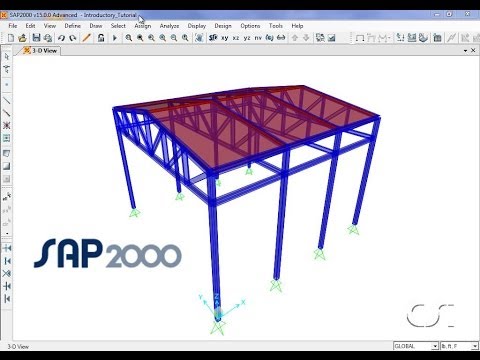 SAP2000 - 01 Introductory Tutorial: Watch & Learn