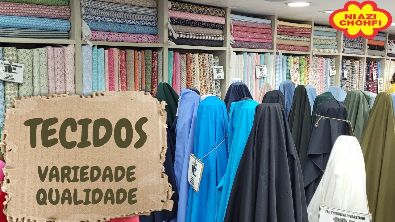 TECIDOS: Com preço acessível para todos estilos e projetos na Niazi Chohfi da 25 de Março.