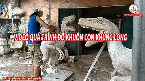 video quy trình đổ khuôn và đúc thành tác phẩm, trang trí sân vườn