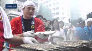 宮古市から7000匹　目黒のさんま祭り