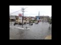 Hurricane Sandy jet ski in the parking lot