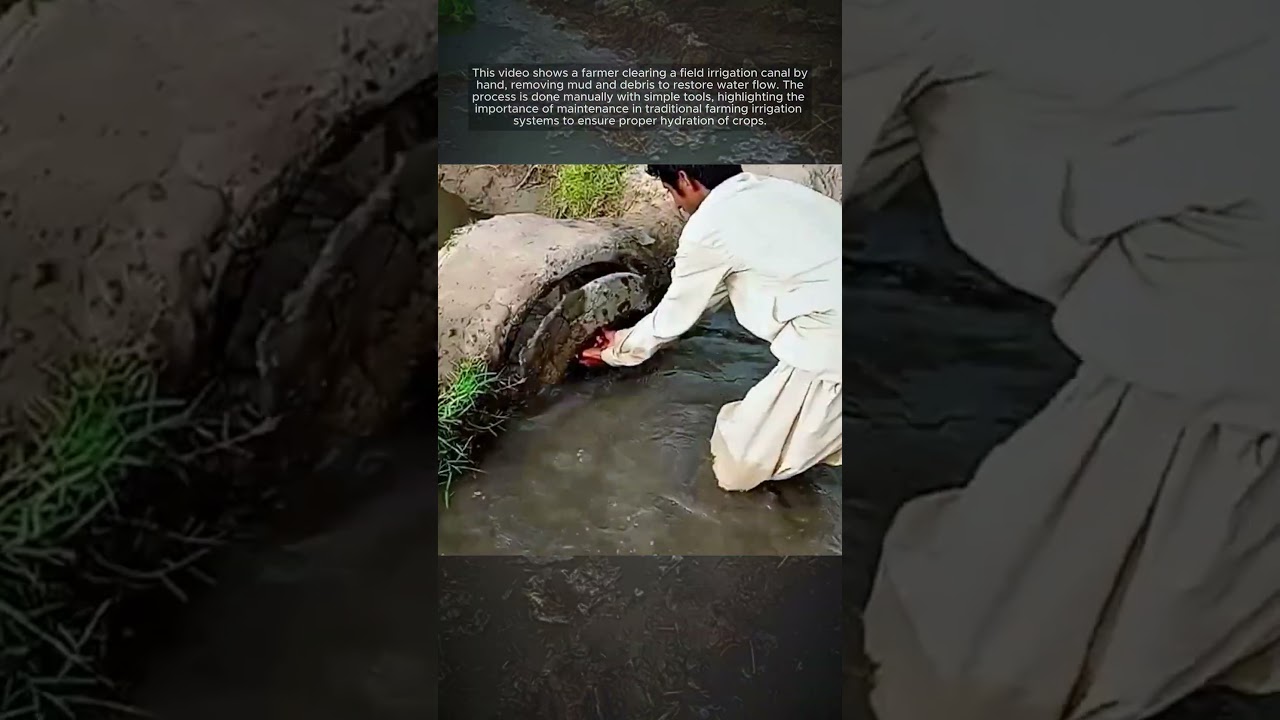 Field Irrigation Canal Clearing Process 