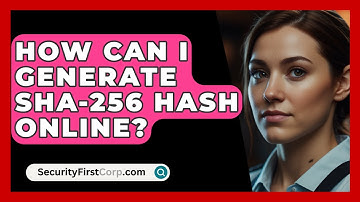 How Can I Generate SHA-256 Hash Online? - SecurityFirstCorp.com