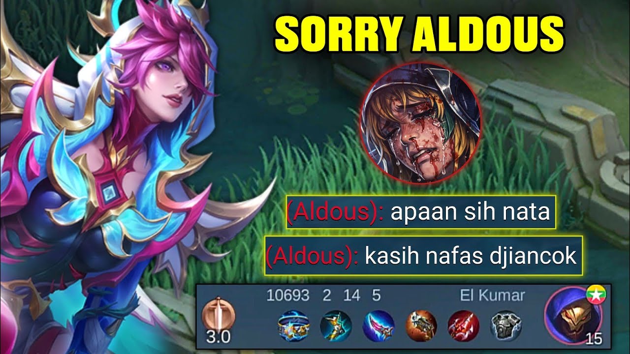 NATALIA MODE PENYIKSAAN 🔥 LOCK ALDOUS SAMPE MATI 14X - MOBILE LEGENDS