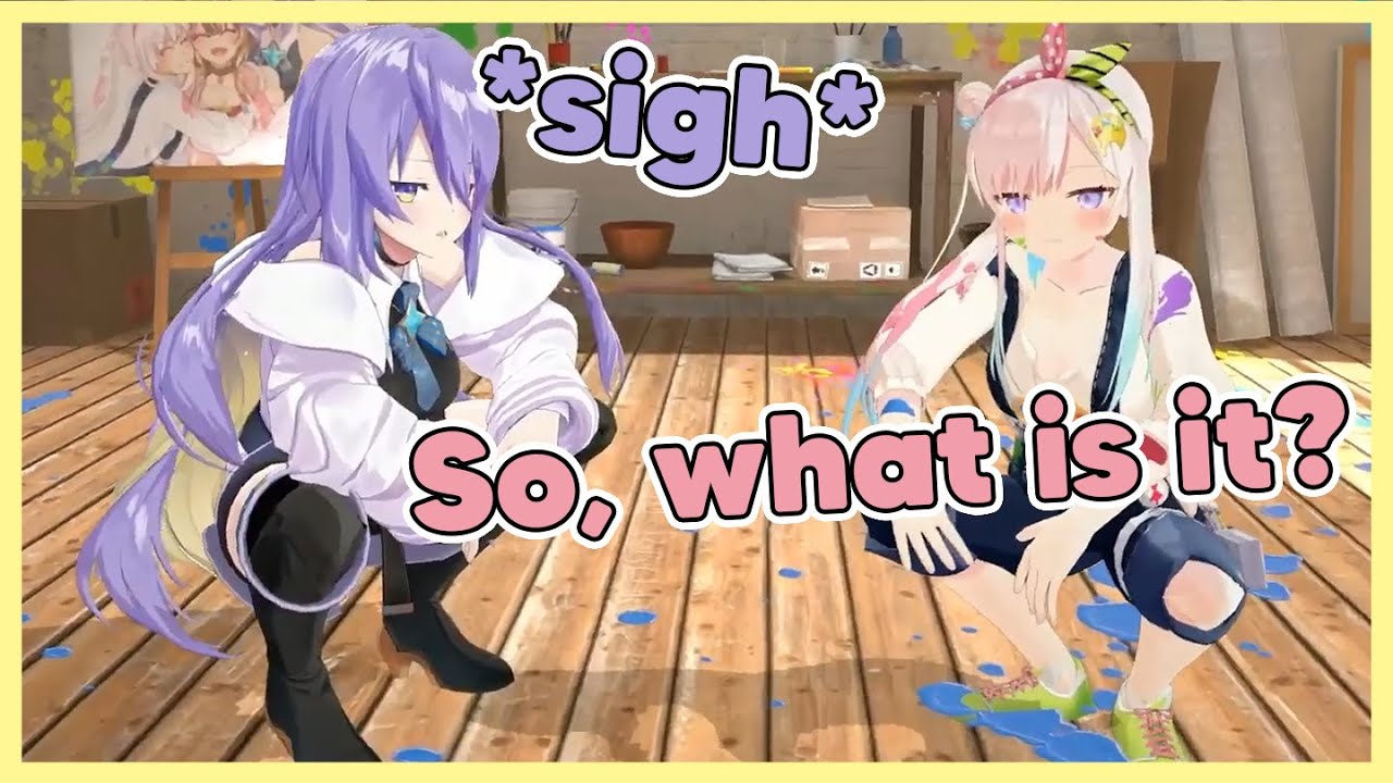 Moona and Iofi casually doing SEA Squat in their 3D【Iofi 3D Showcase】