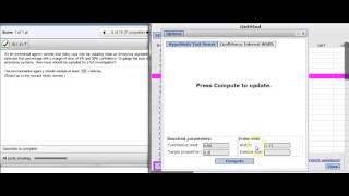 StatCrunch: Calculate Sample Size for Proportion Statistic