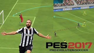 Top 10 Beautiful Gonzalo Higuain Goals - PES 2017 Mobile