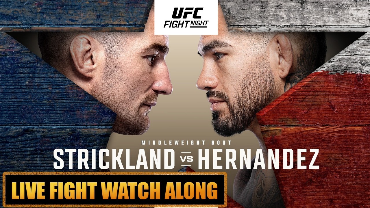 UFC Houston Live Fight Watch Along Sean Strickland vs Anthony Hernandez