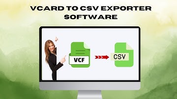 How can I export contacts from vCard to CSV Format