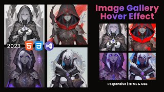 Responsive Image Gallery Hover Effect using HTML & CSS