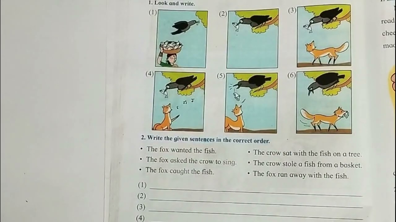 The Fox 🦊 and the Crow🐦‍⬛• L No 3.3 • English • Std 1 • New Syllabus 2025 • Explanation, Notes
