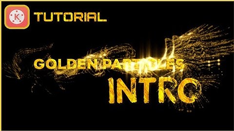 Golden Particle Intro | Kinemaster Tutorial | How to make YouTube Inro in Kinemaster