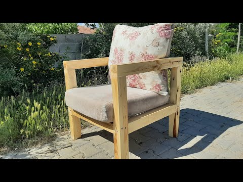 AHŞAP BAHÇE KOLTUĞU YAPIMI | DIY MODERN OUTDOOR CHAIR