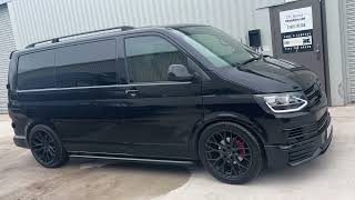 VW TRANSPORTER T6 2.0 TDi Trendline Kombi SWB 160 EU6 Sportline Styling black lowered stunning