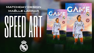 ✨ | Maëlle Lakrar Matchday Poster // PicsArt Sped Up Tutorial Sports Graphic Design