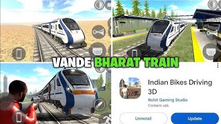 😱 Finally! 🤩 I Found Vande Bharat Train🔥GTA V mode in Indian Bike Driving 3D 🎮 #gta #Video