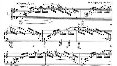 Thumbnail of Chopin - Pollini performs 12 Etudes for piano, Op. 10; complete with sheet music