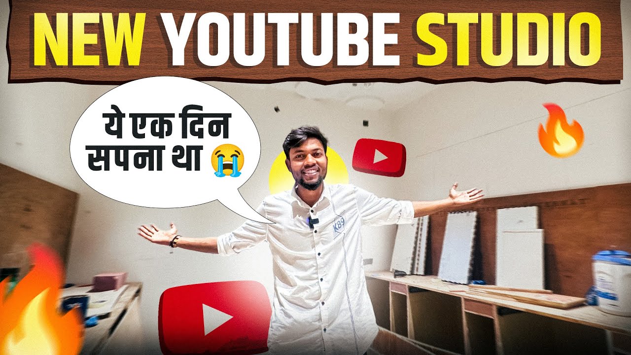 My New Youtube Studio 😭 ये एक दिन सपना था 🥲🙏 Motivational Video 🔥